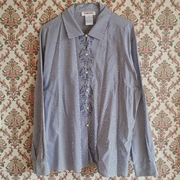 Vintage Cottagecore Coastal Grandma Blouse - Picture 1 of 3